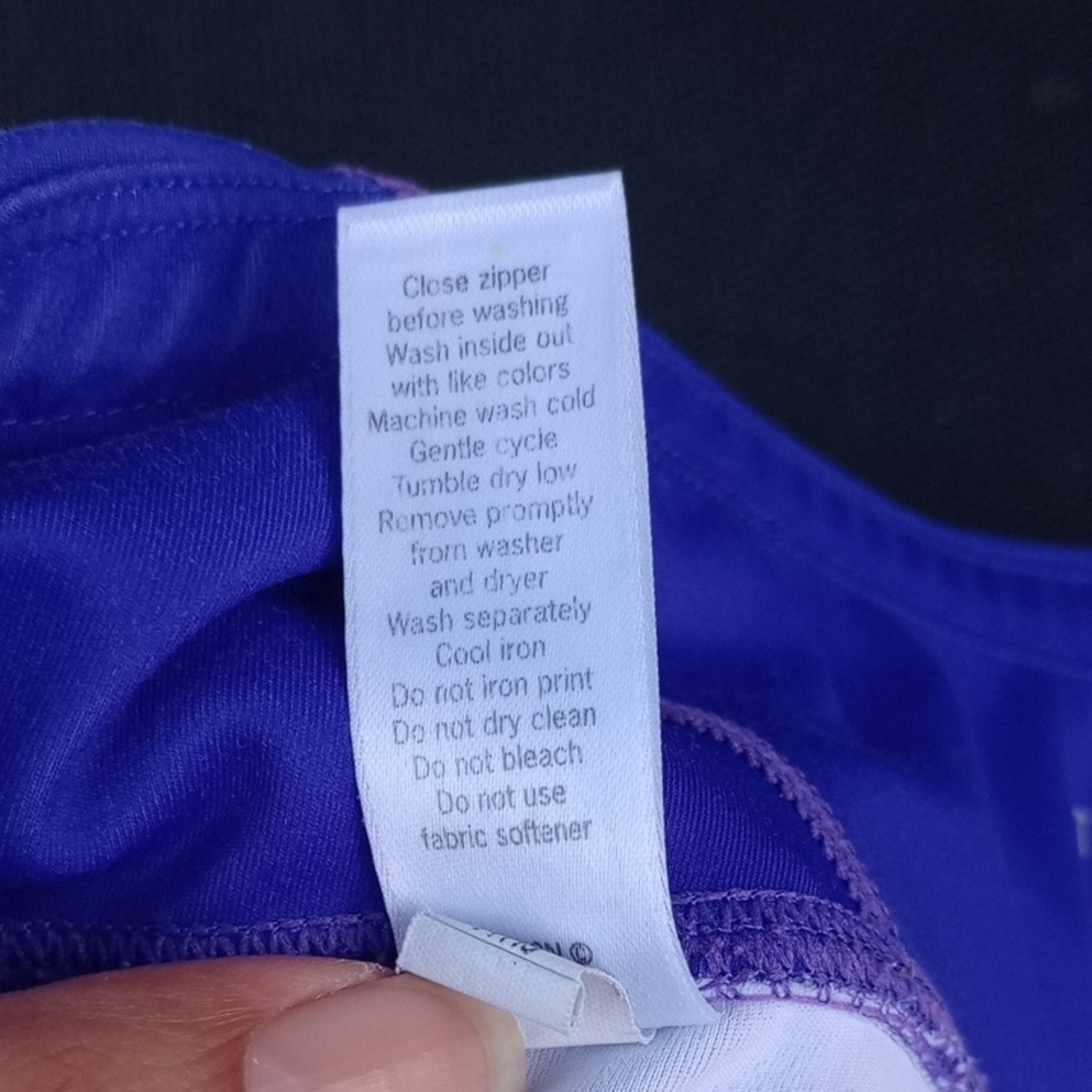 Athleta Vibrant Blue and‎ Striped Jeggings - Picture 8 of 11